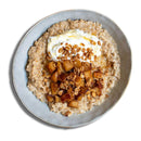 Oatmeal Porridge with Caramelized Apples and Milk (Vegetarian, Halal) | London Grocery