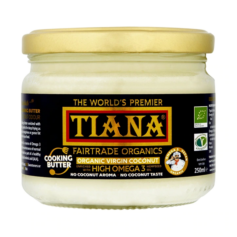 TIANA Organic Omega 3 Virgin Coconut Butter 250ml | London Grocery
