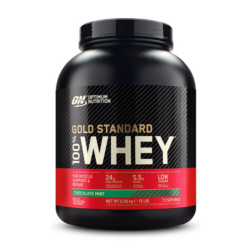 Optimum Nutrition Gold Standard 100% Whey Powder Chocolate Mint 2.26kg | London Grocery