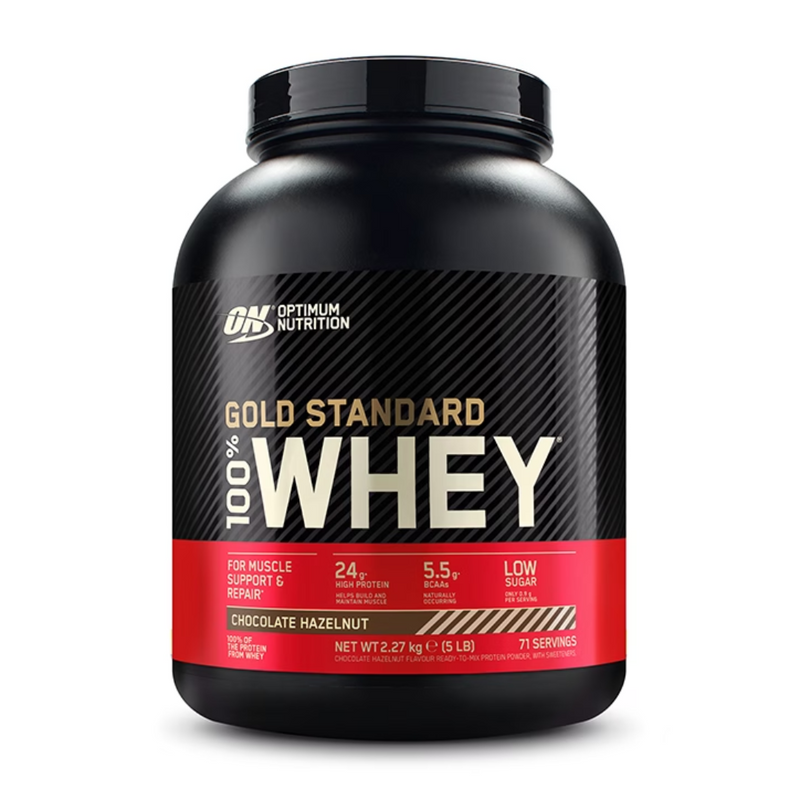 Optimum Nutrition Gold Standard 100% Whey Powder Chocolate Hazelnut 2.27kg | London Grocery