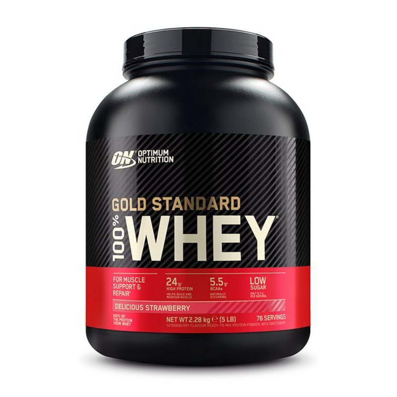 Optimum Nutrition Gold Standard 100% Whey Powder Strawberry 2.28g | London Grocery