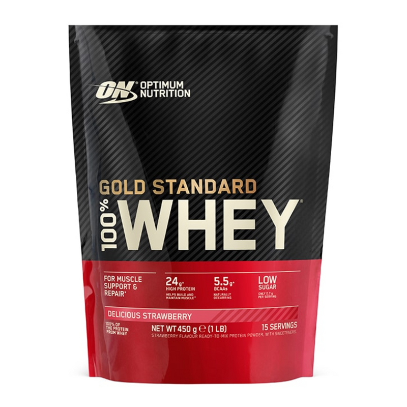 Optimum Nutrition Gold Standard 100% Whey Powder Strawberry 450g | London Grocery