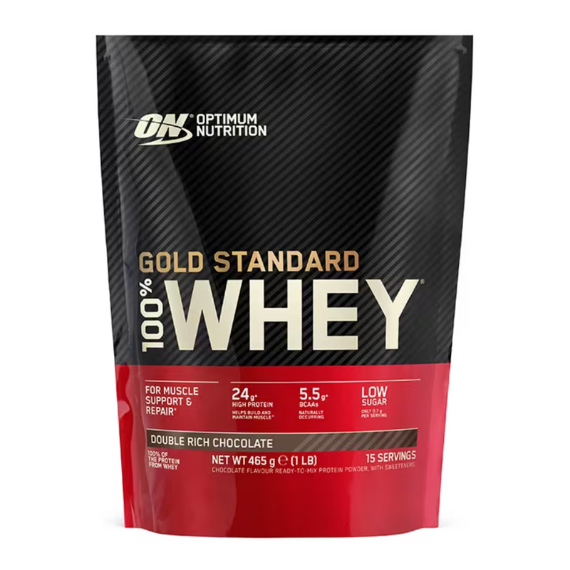 Optimum Nutrition Gold Standard 100% Whey Powder Double Rich Chocolate 465g | London Grocery