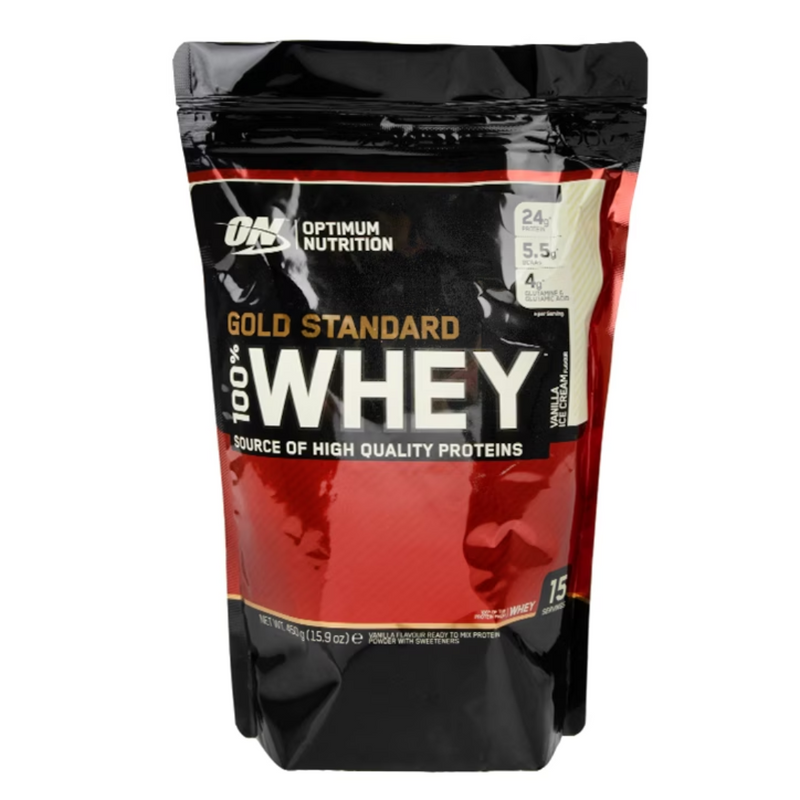 Optimum Nutrition Gold Standard 100% Whey Powder Vanilla Ice Cream 450g | London Grocery