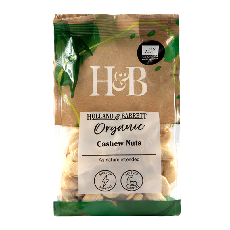 Holland & Barrett Organic Cashew Nuts 200g | London Grocery