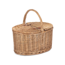 Light Steamed Oval Lidded Hamper | London Grocery