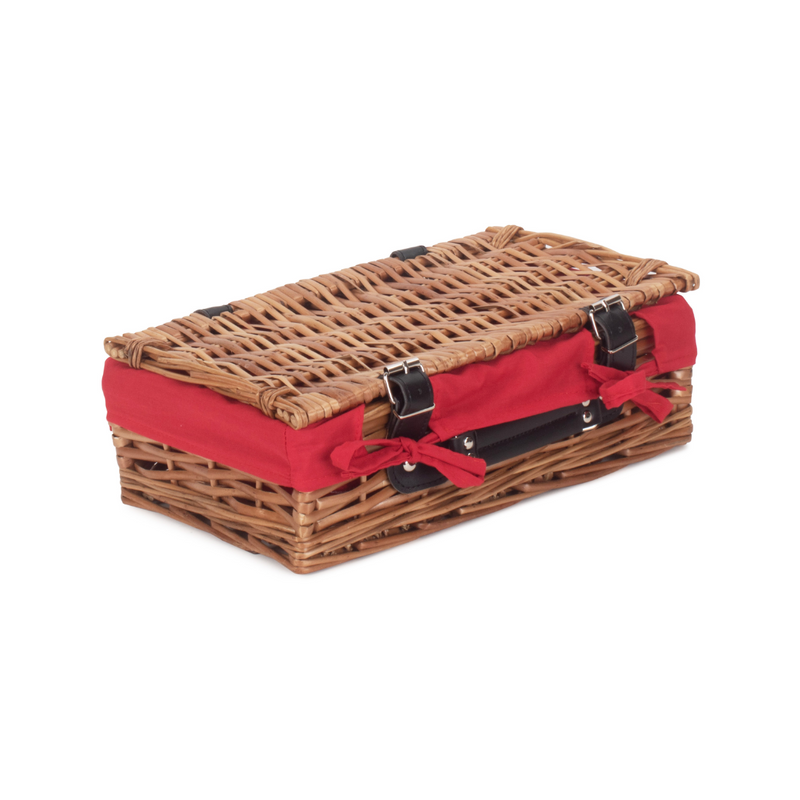 Small 14" Packaging Hamper With Red Lining | London Grocery