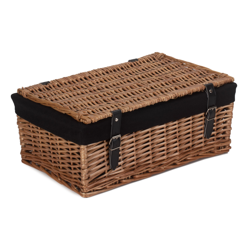 18" Packaging Hamper With Black Lining | London Grocery