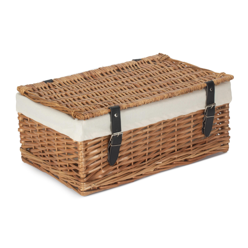 18" Large Packaging Hamper With White Lining | London Grocery