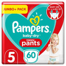 Pampers Baby Dry Pants Size 5 60 Nappies Jumbo Pack-London Grocery