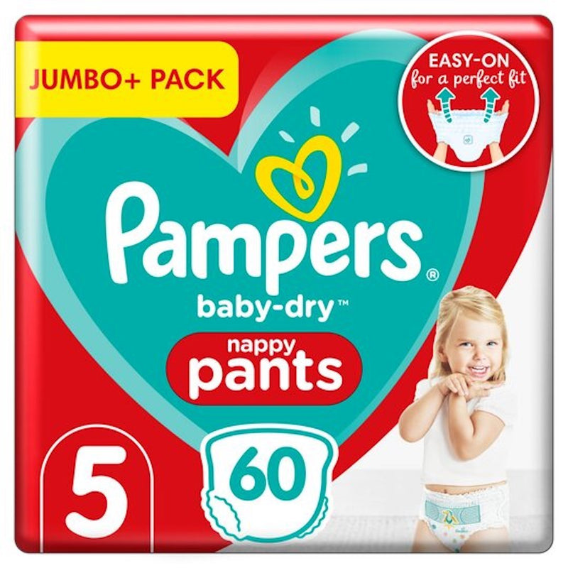 Pampers Baby Dry Pants Size 5 60 Nappies Jumbo Pack-London Grocery