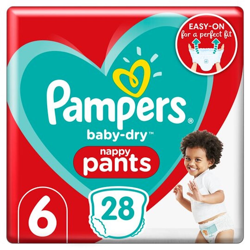 Pampers Baby Dry Pants Essential Pack Size 6 28 Nappies-London Grocery