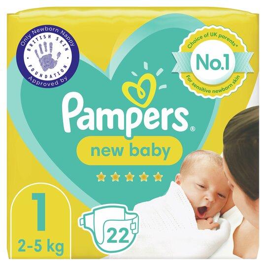 Pampers New Baby Size 1 22 Nappies-London Grocery