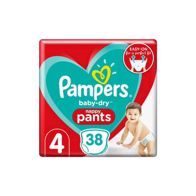 Pampers Baby Dry Pants Essential Pack Size 4 38 Nappies-London Grocery