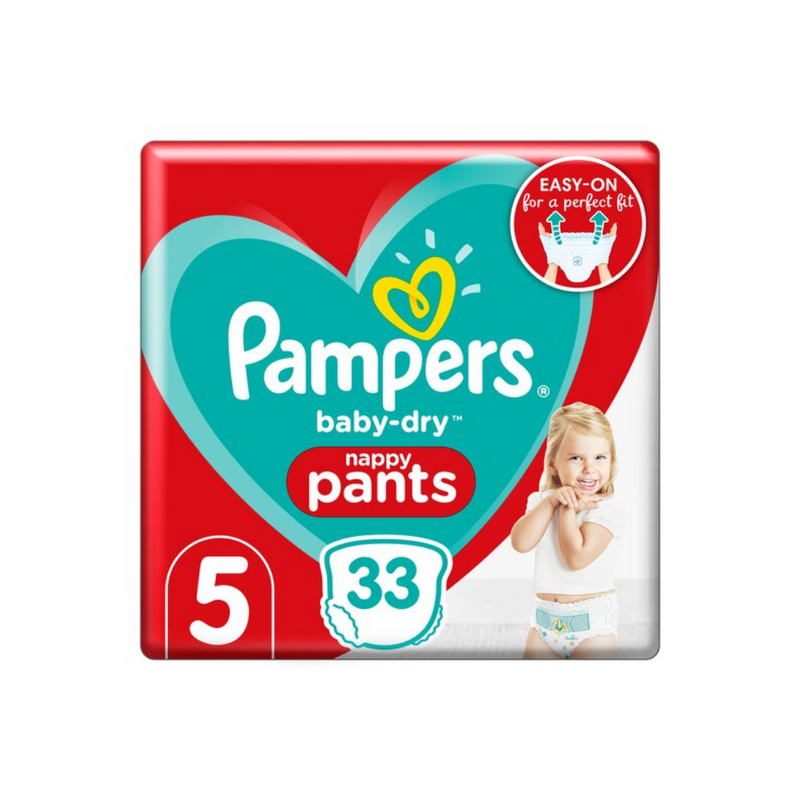 Pampers Baby Dry Pants Essential Pack Size 5 33 Nappies-London Grocery
