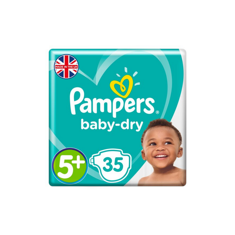 Pampers Baby Dry Size 5+ Essential Pack 35-London Grocery