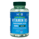 Holland & Barrett Slow Release Vitamin B5 + Panthothenic Acid 500mg 120 Tablets | London Grocery