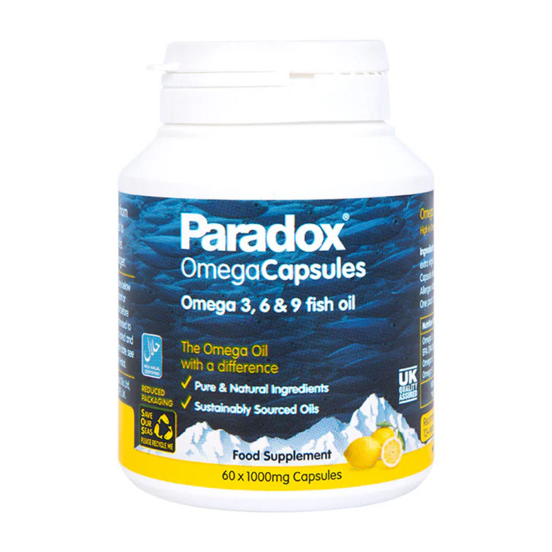 Paradox Omega 3 6 & 9 60 Capsules 1000mg | London Grocery