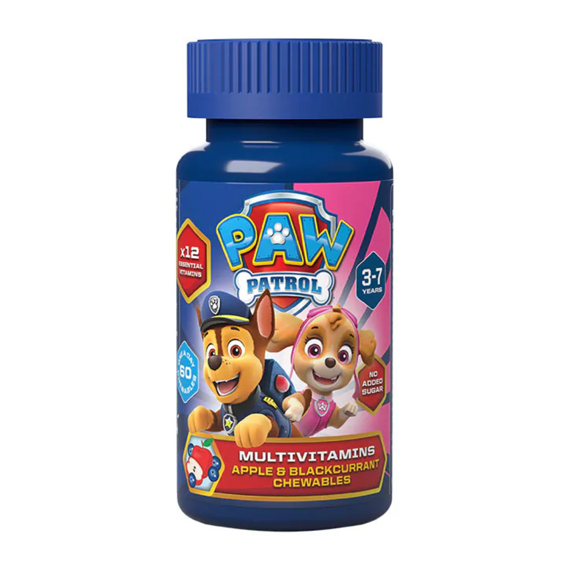 PAW Patrol Nickelodeon Multivitamins Apple & Blackcurrant 60 Chewables | London Grocery