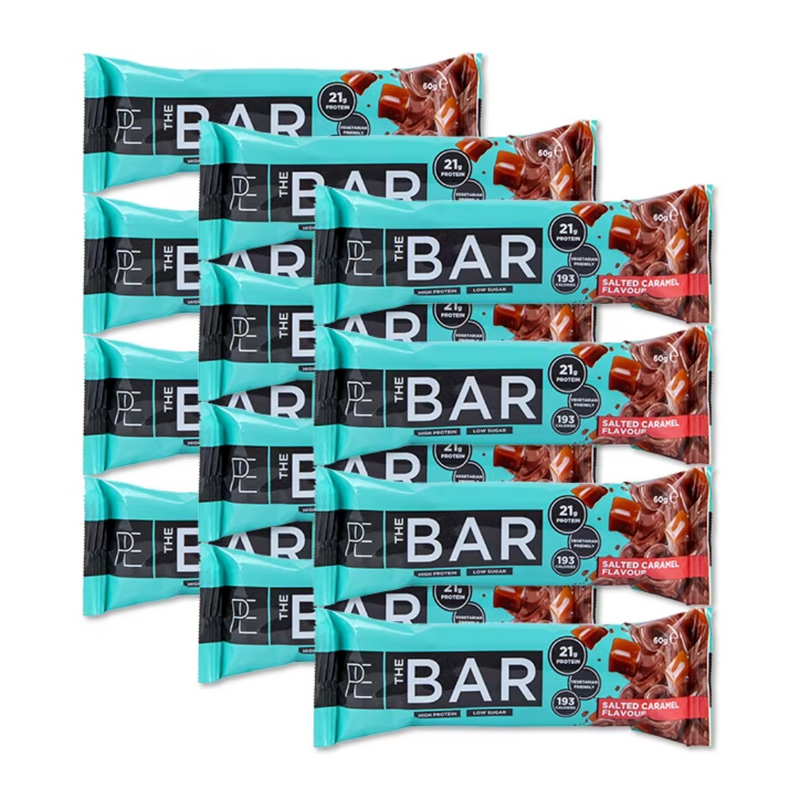 PE Nutrition THE BAR Salted Caramel 12 x 60g | London Grocery