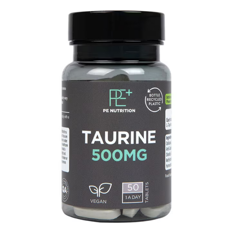 PE Nutrition Taurine 50 Tablets 500mg | London Grocery
