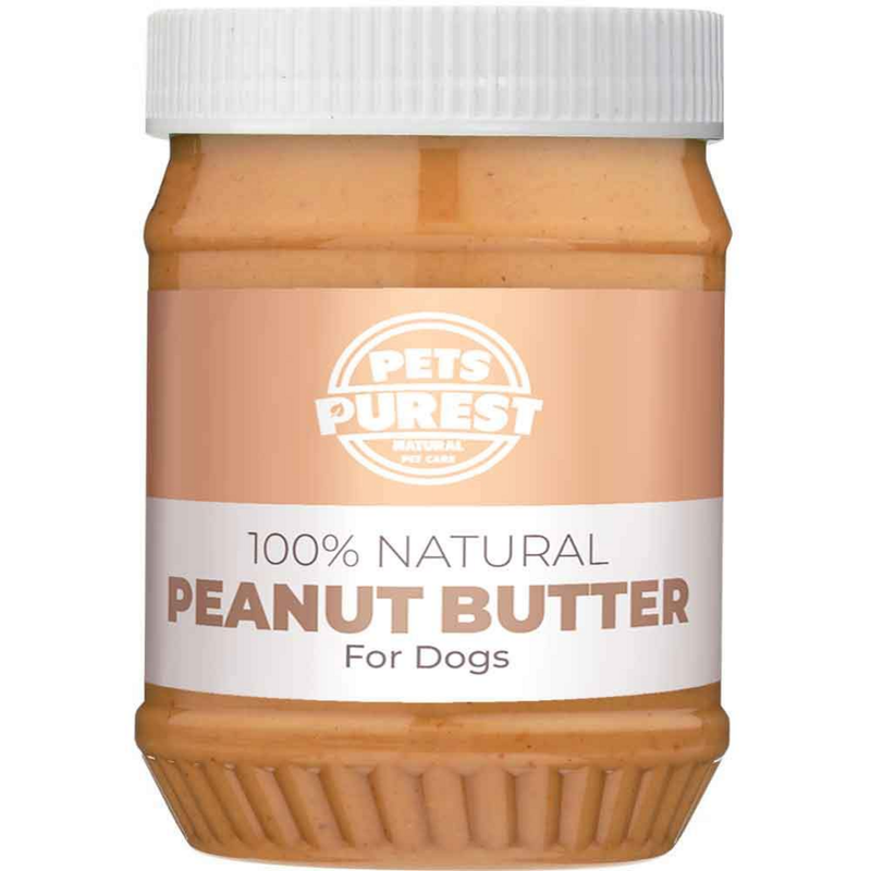 Pets Purest 100% Natural Peanut Butter For Dogs 340gr / Free From Palm Oil, Wheat & Gluten - London Grocery