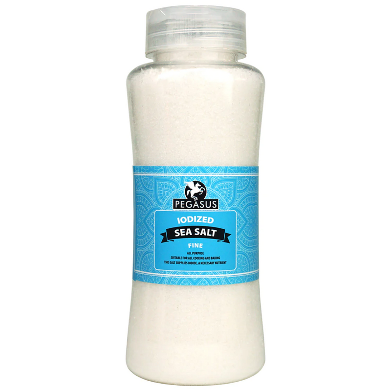 Pegasus Iodized Sea Salt Fine 6 x 800g | London Grocery