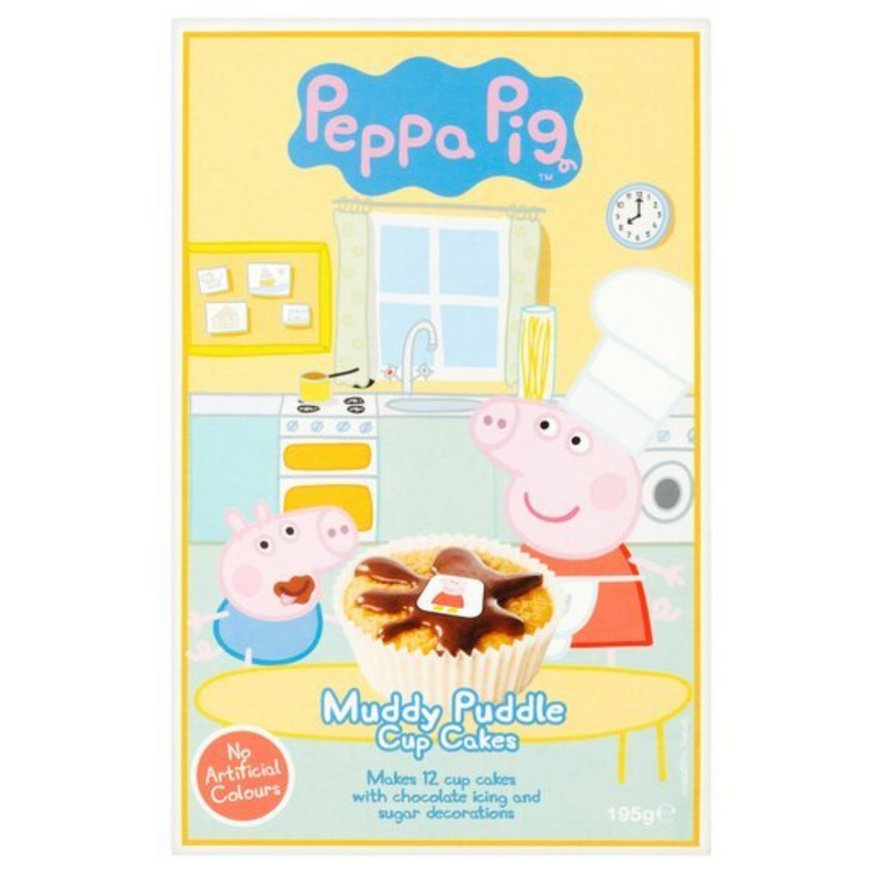 Peppa Pig Muddy Puddle Cupcake Mix 195gr-London Grocery