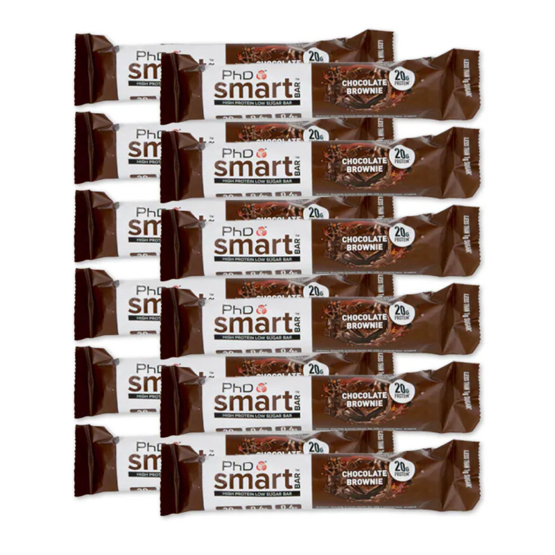 PhD Smart Bar Chocolate Brownie 12 x 64g | London Grocery