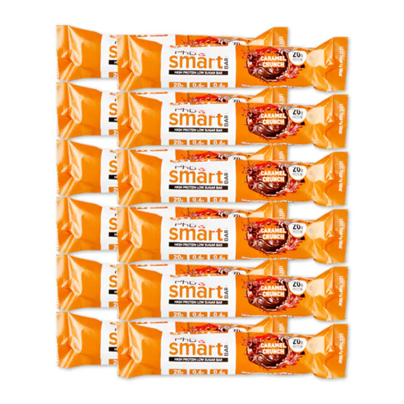 PhD Smart Bar Caramel Crunch 12 x 64g | London Grocery