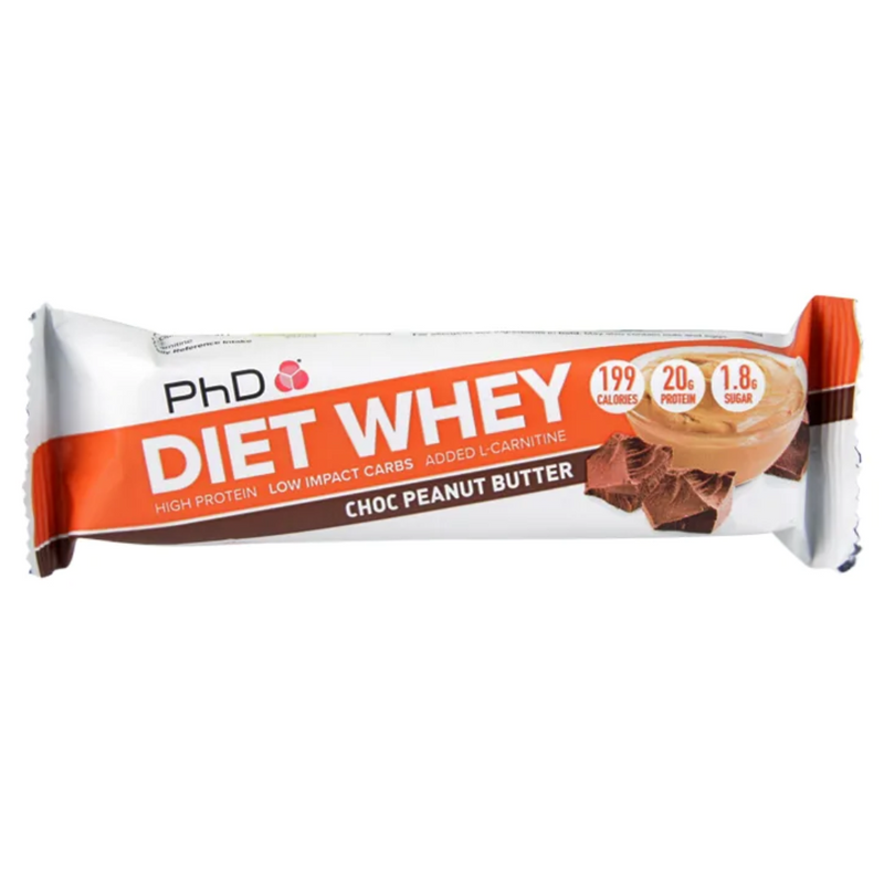 PhD Diet Whey Bar Chocolate & Peanut Butter 65g | London Grocery