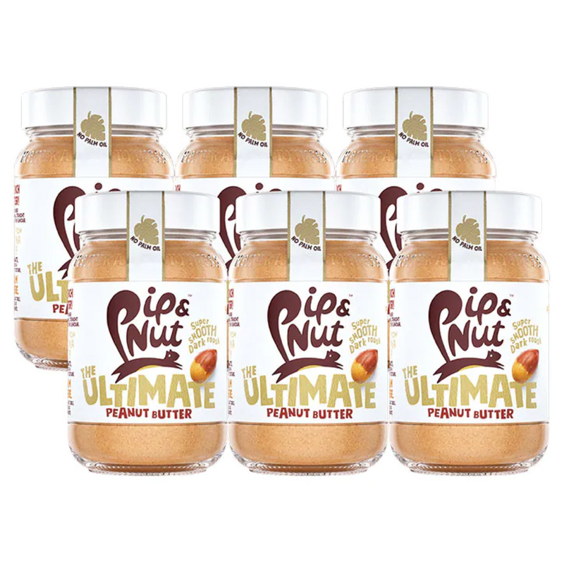 Pip & Nut Smooth Ultimate Peanut Butter 6 x 300g | London Grocery
