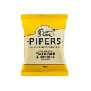 Pipers Lye Cross Cheddar & Onion Crisps 40g-London Grocery