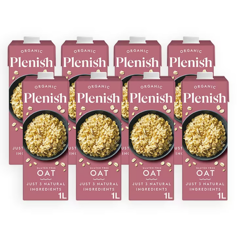 Plenish Organic Oat Drink 8 x 1L | London Grocery