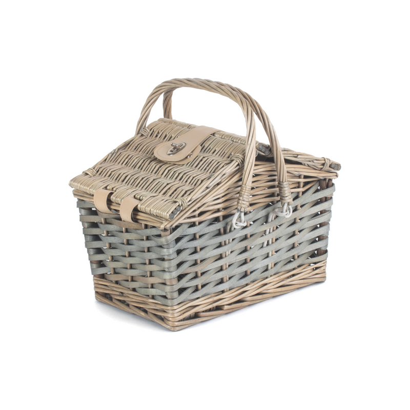 Poplar Antique Wash Swing Handle Hamper | London Grocery