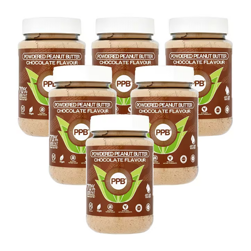 PPB Powdered Peanut Butter Chocolate 6 x 180g | London Grocery