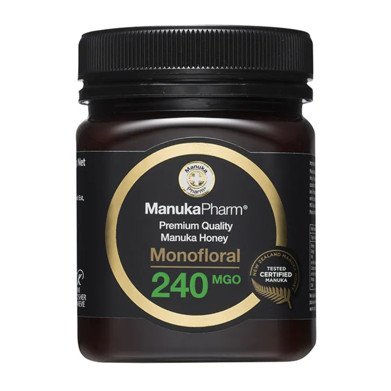 Manuka Pharm Premium Monofloral Manuka Honey MGO 240 250g | London Grocery