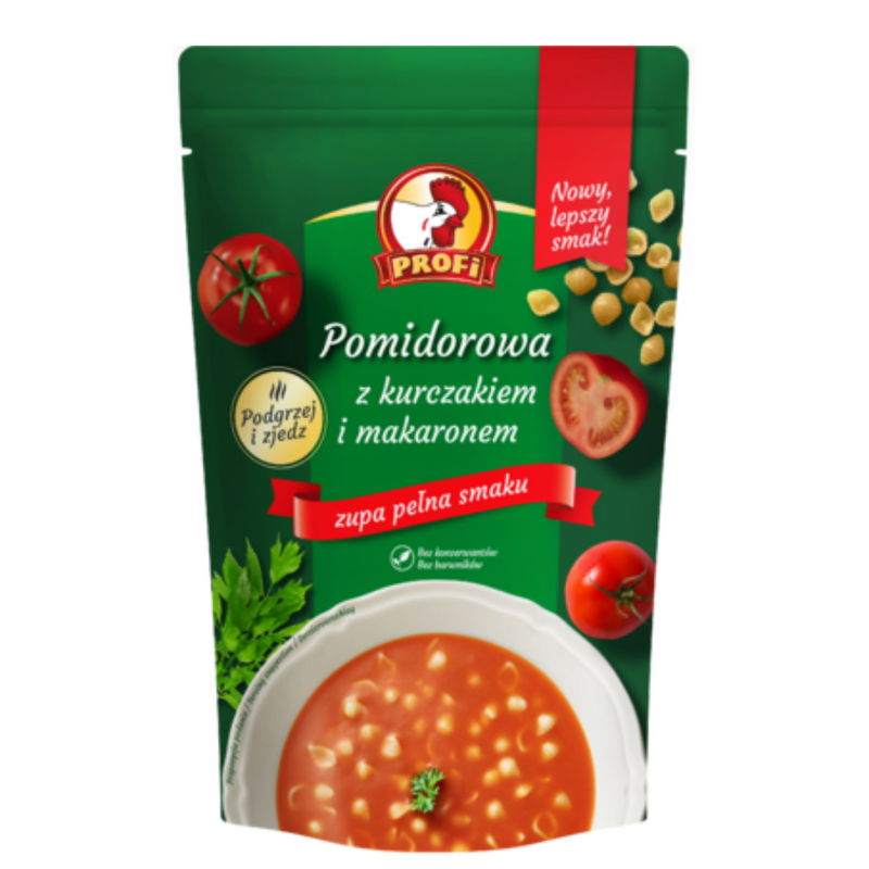 Profi Tomato with Chicken and Pasta Soup 450gr-London Grocery