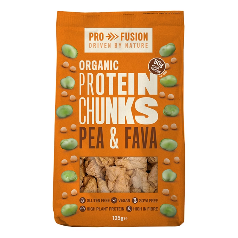 Profusion Organic Protein Chunks Pea & Fava 125g | London Grocery
