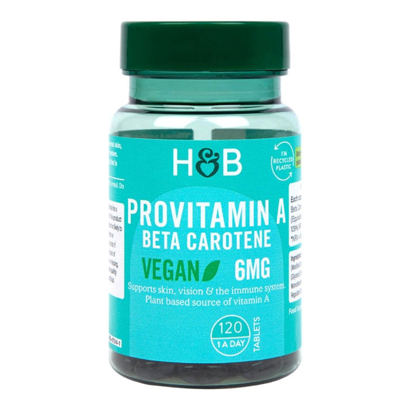 Holland & Barrett ProVitamin A 6mg 120 Tablets | London Grocery