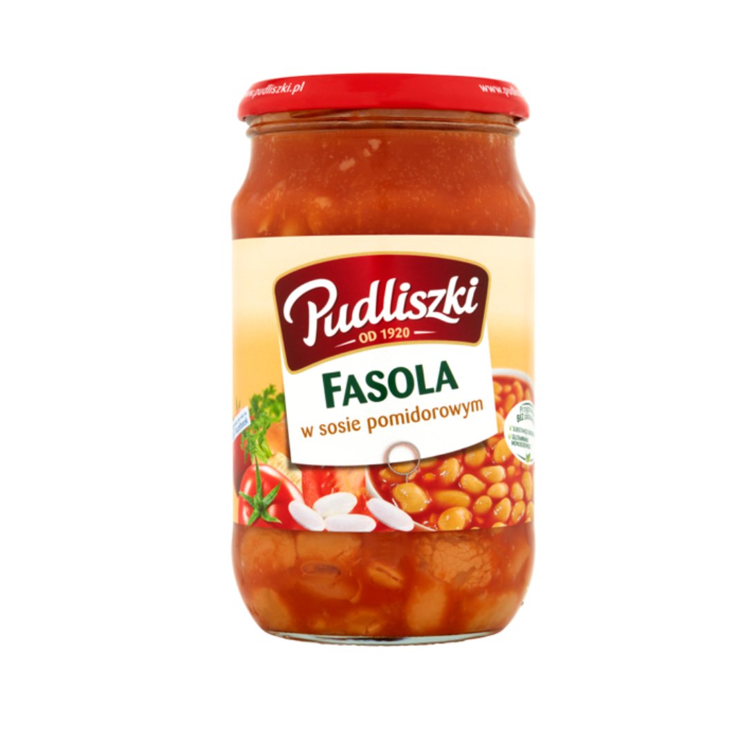 Pudliszki Beans in Tomato Sauce (Fasola) 620gr | London Grocery