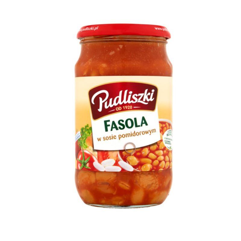 Pudliszki Beans in Tomato Sauce (Fasola) 620gr-London Grocery