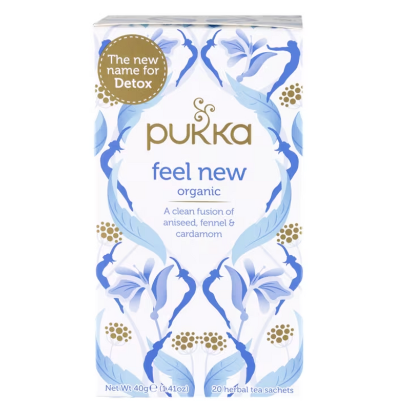 Pukka Organic Feel New 20 Tea Bags | London Grocery