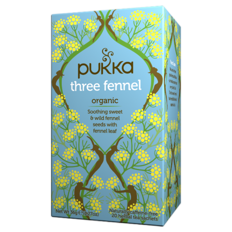 Pukka Three Fennel 20 Bags -London Grocery