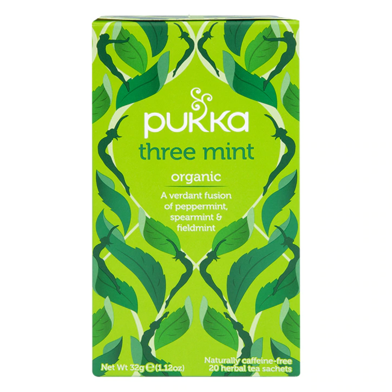 Pukka Three Mint 20 Tea Bags | London Grocery