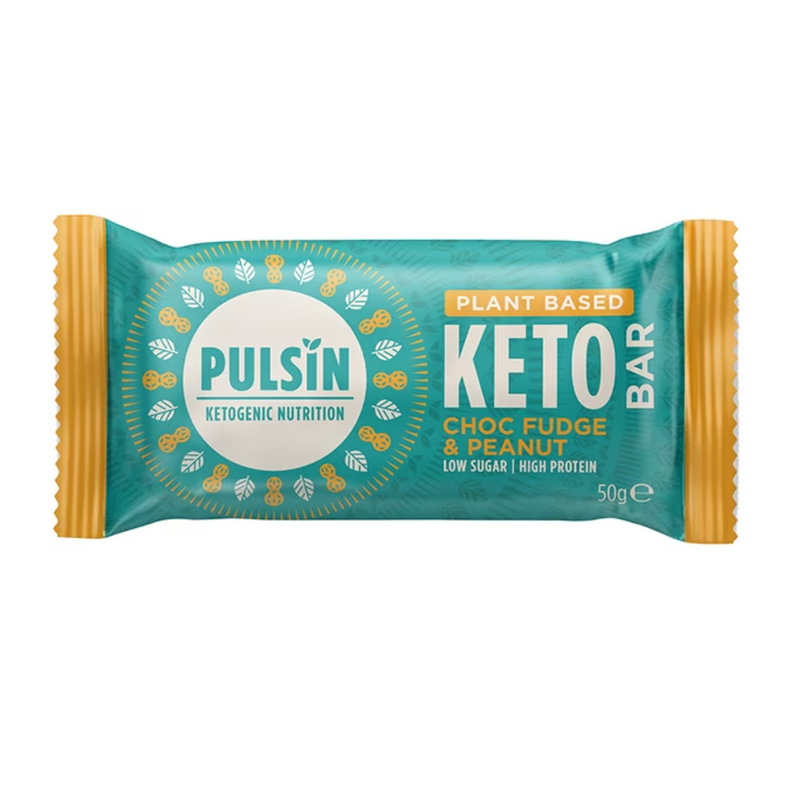 Pulsin Choc Fudge & Peanut Keto Bar 50g | London Grocery