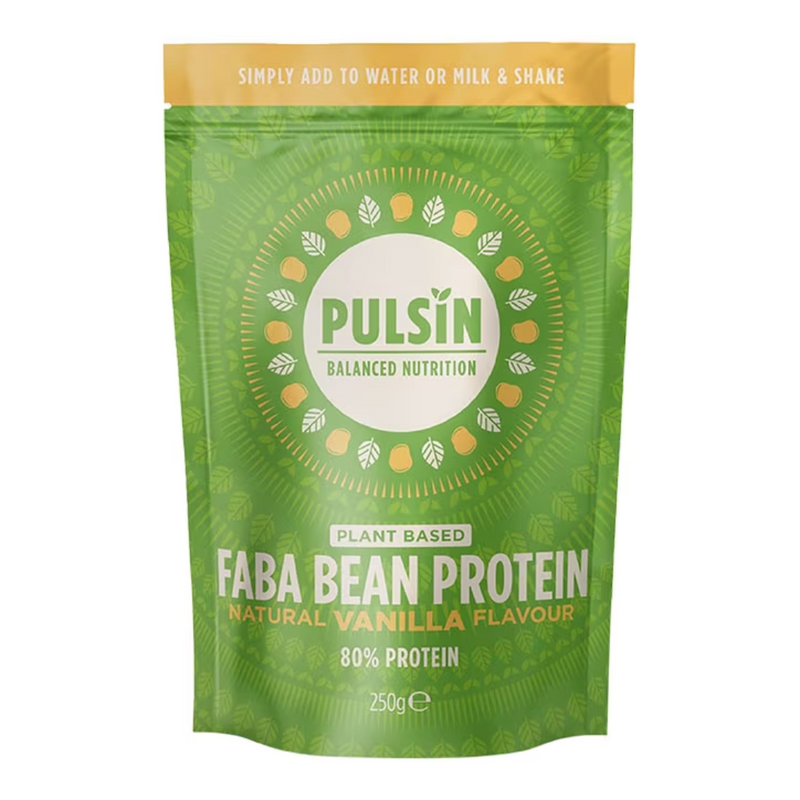 Pulsin Faba Bean Protein Powder Natural Vanilla Flavour 250g | London Grocery