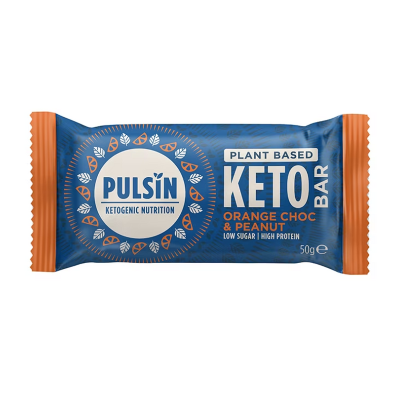 Pulsin Orange Chocolate & Peanut Keto Bar 50g | London Grocery