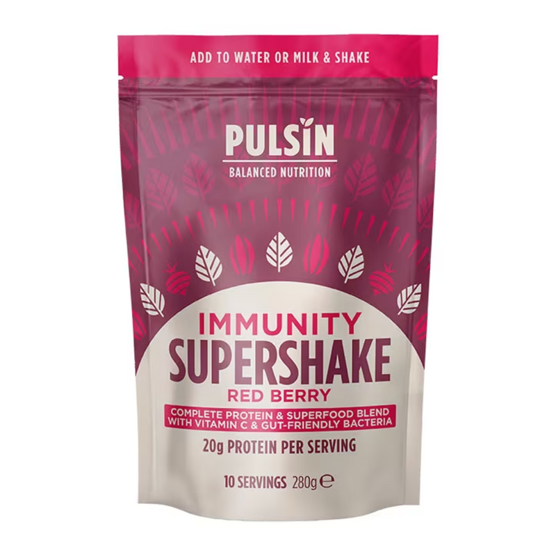 Pulsin Supershake Immunity Red Berry 280g | London Grocery
