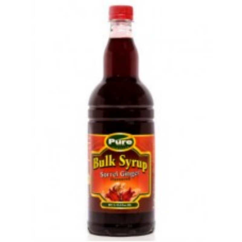 Pure Bulk Sorrel & Ginger Syrup 12 x 1L | London Grocery